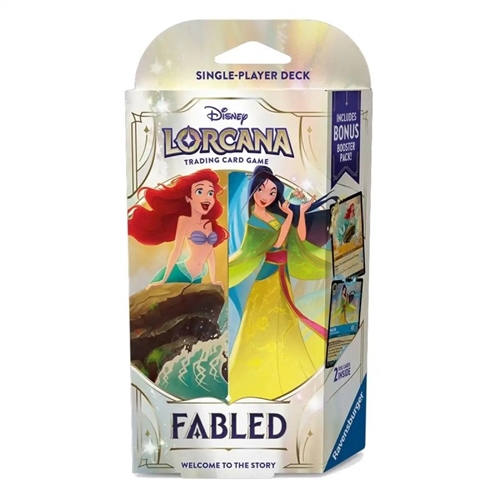 Fabled - Starter Deck - Ariel & Mulan (Amber/Sapphire) - Disney Lorcana